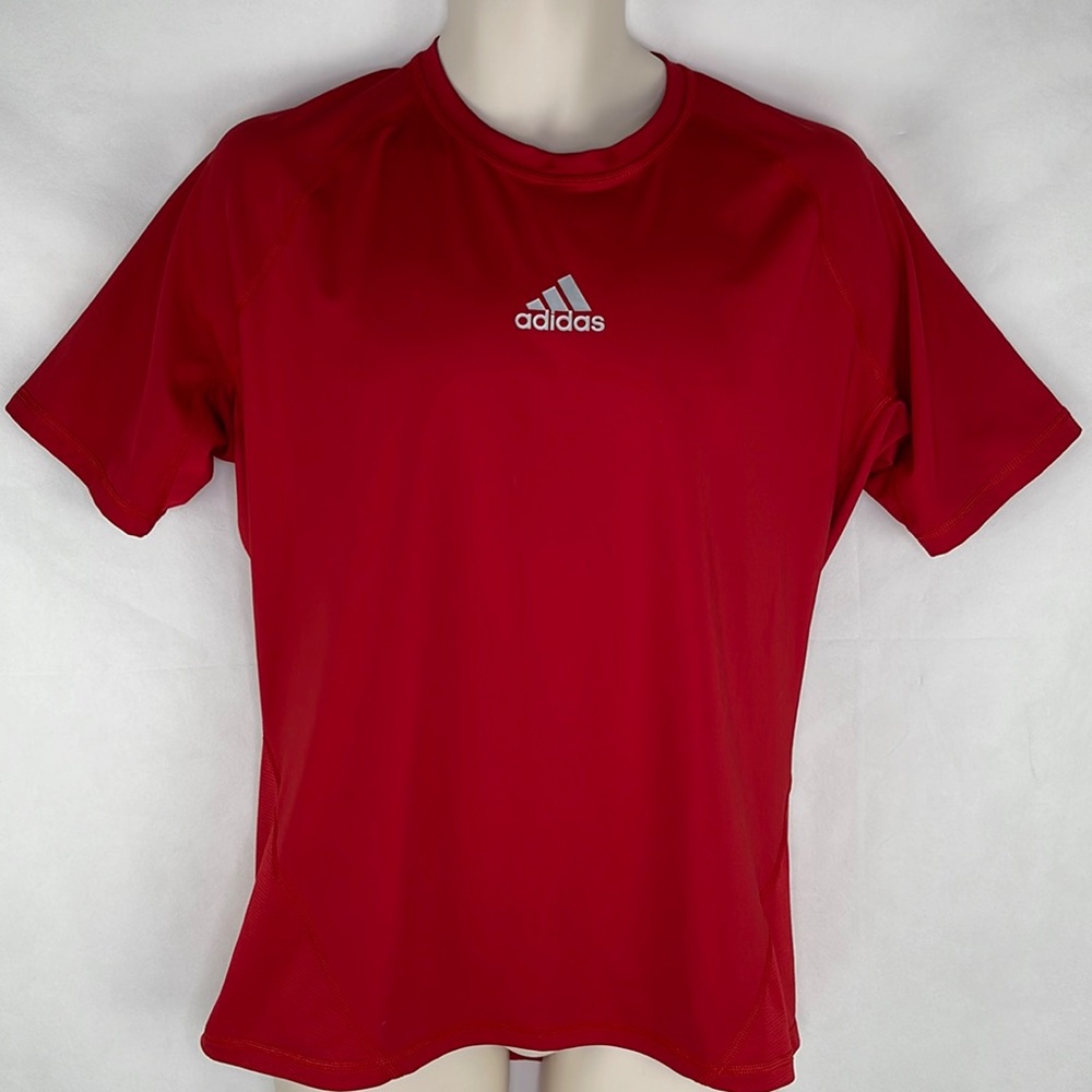Adidas Climacool Techfit Red Athletic Top